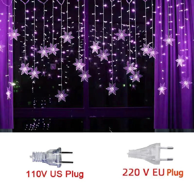 LED String Lights Flashing Fairy Curtain Lights