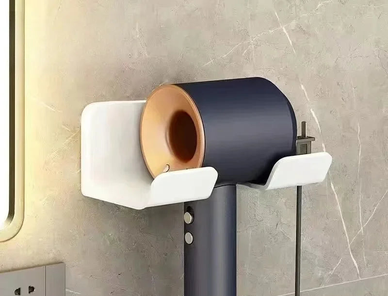 Bathroom Wall Mounted Hair Dryer Rack Shelf