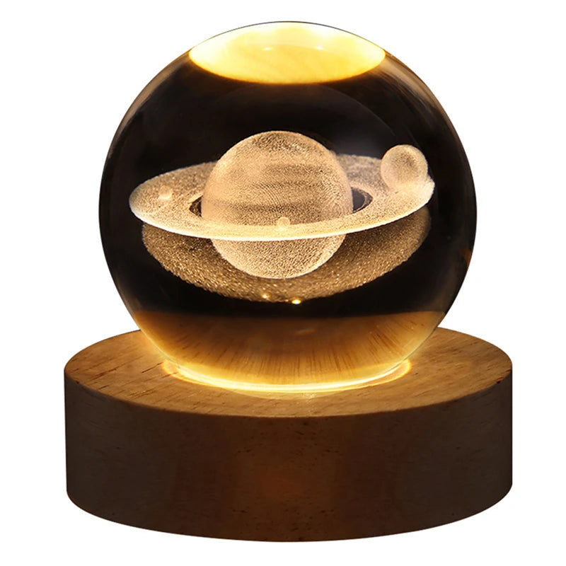 LED Crystal Ball Night Light