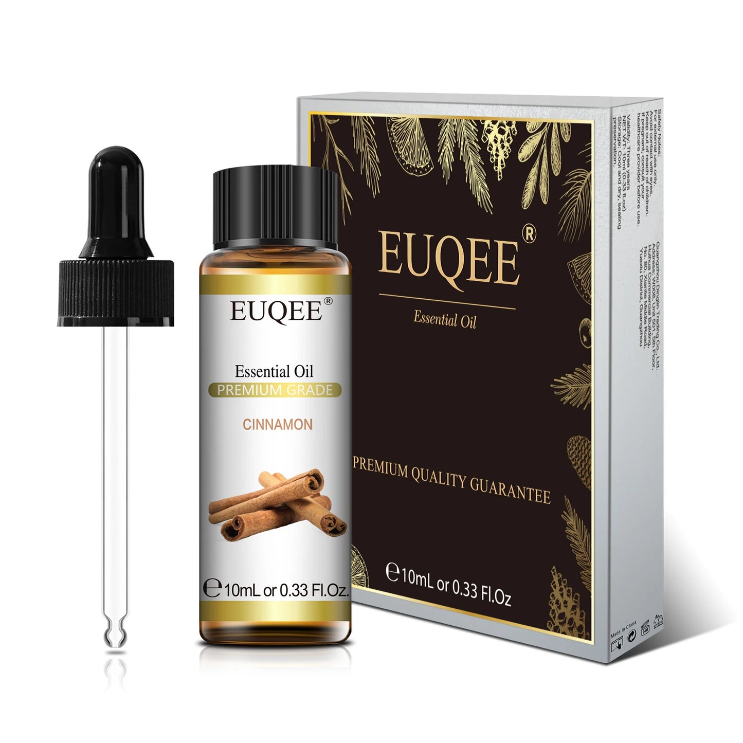 EUQEE 10ml Natural Essential Oil with Dropper For Diffuser Humidifier