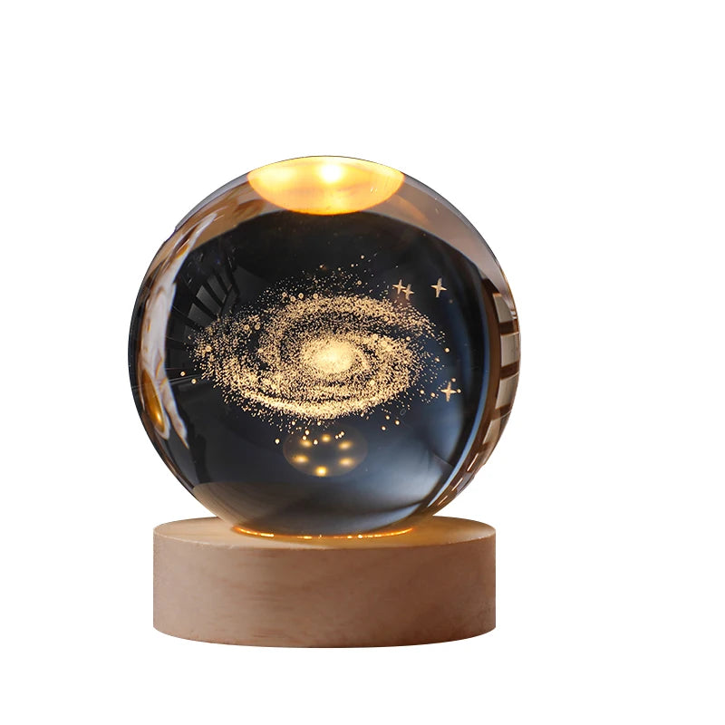 LED Crystal Ball Night Light