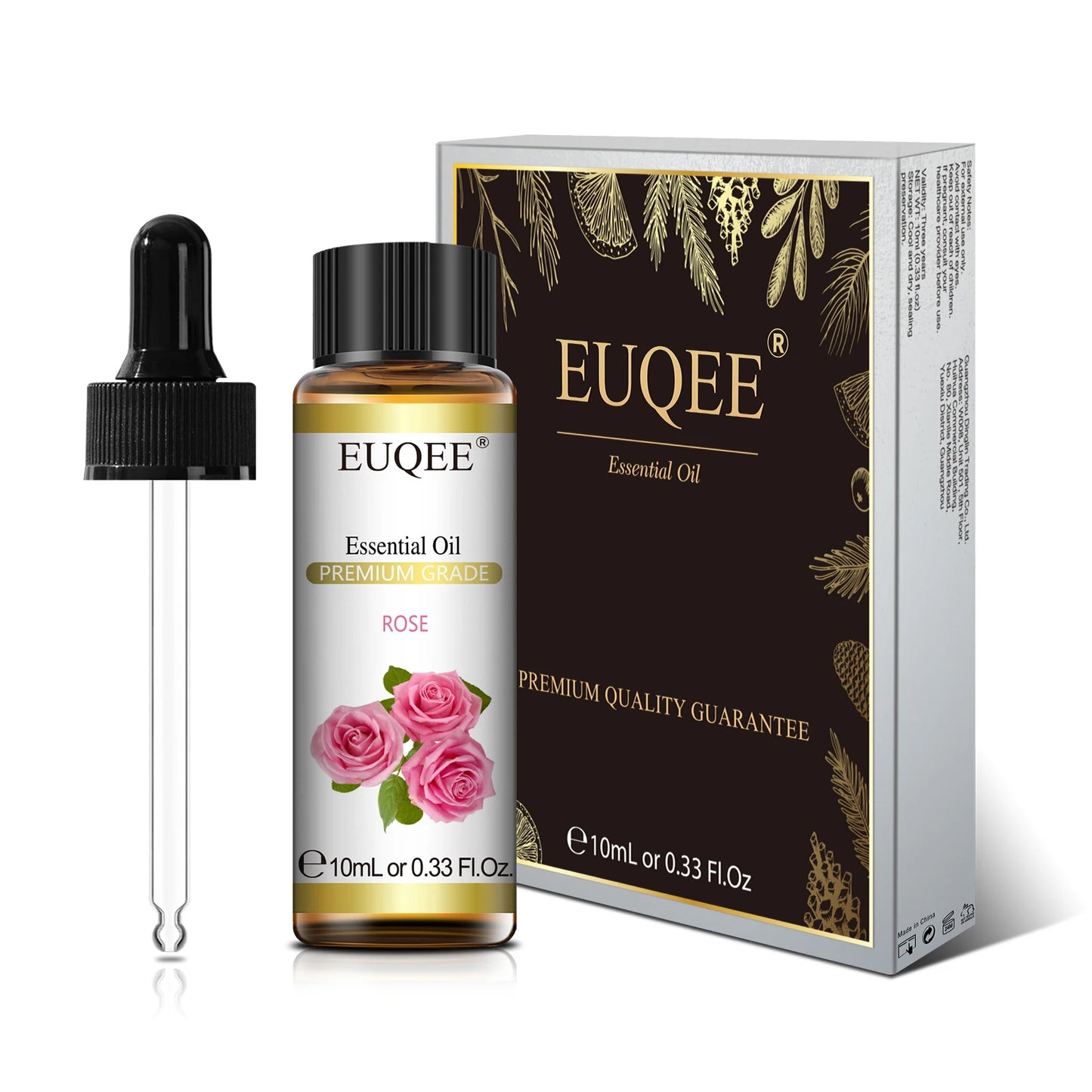EUQEE 10ml Natural Essential Oil with Dropper For Diffuser Humidifier