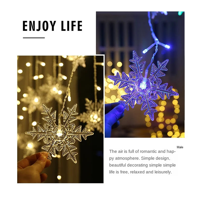 LED String Lights Flashing Fairy Curtain Lights