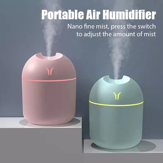 Mini Aroma Oil Diffuser & Air Humidifier With LED Night Lamp
