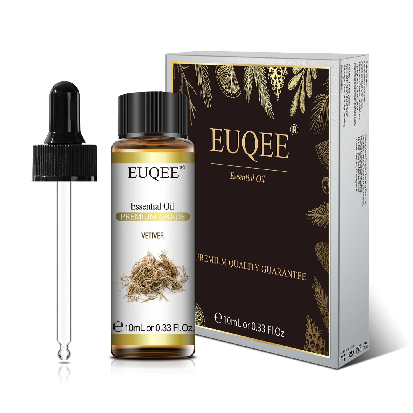 EUQEE 10ml Natural Essential Oil with Dropper For Diffuser Humidifier