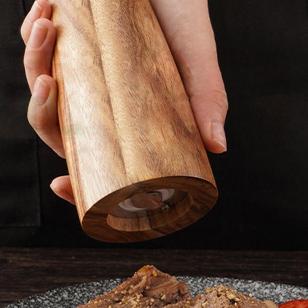 Wooden Round Head Salt & Pepper Grinder