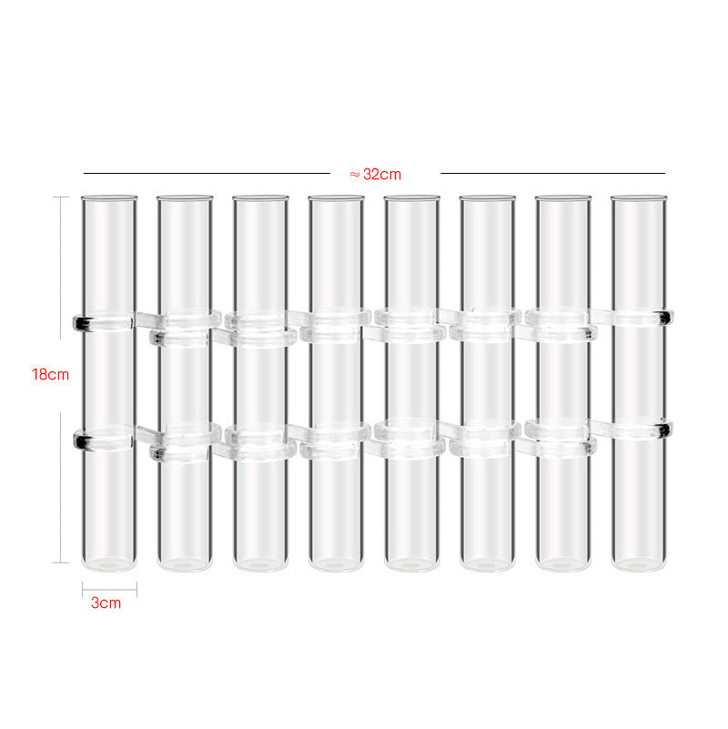 Clear Glass Hydroponic Test Tube Flower Vase