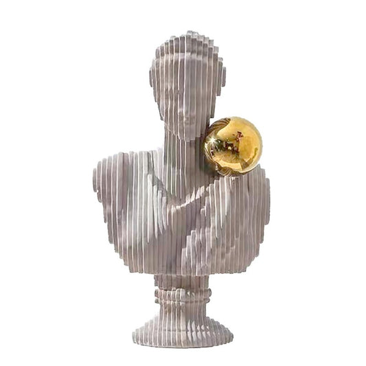Modern Style Female Cutout Art Sculpture