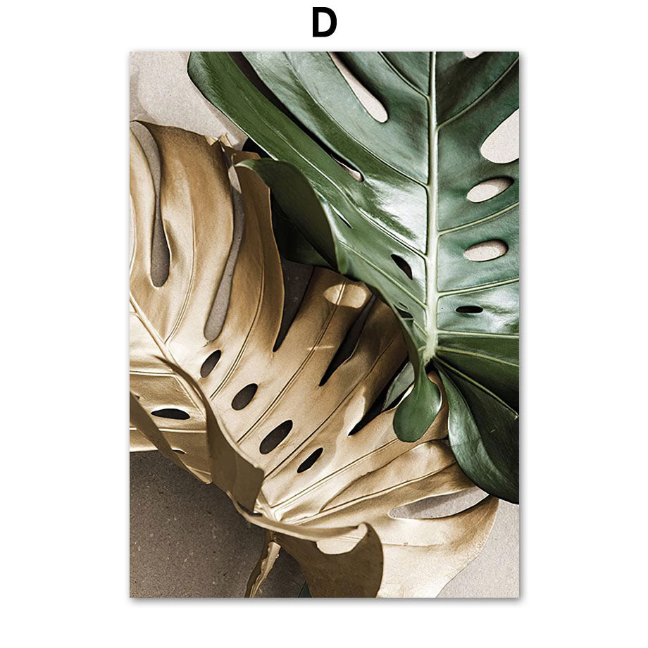 Nordic Tropical Green Plants Posters