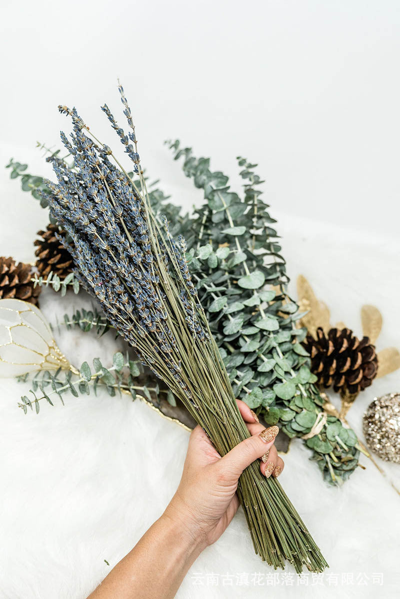 Bathroom Shower Natural Dried Eucalyptus Leaves, Flowers & Lavender