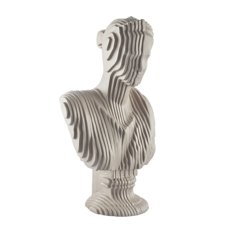 Modern Style Female Cutout Art Sculpture