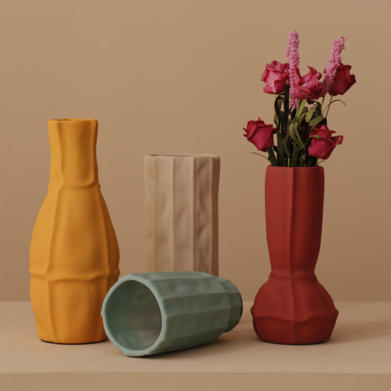 Multicolored Nordic Style Morandi Art Flower Vase
