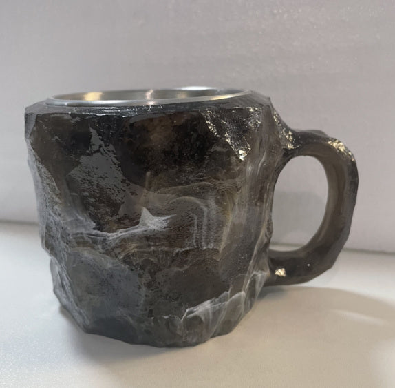 Resin Mineral Crystal Coffee Mugs with Handle