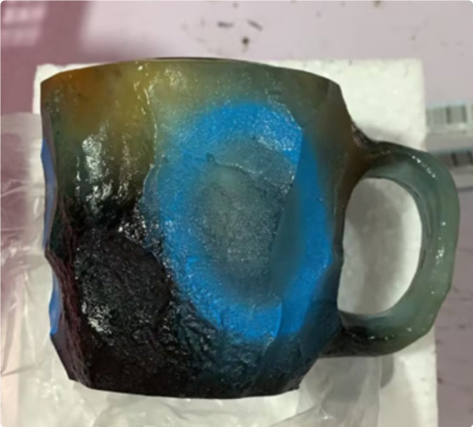 Resin Mineral Crystal Coffee Mugs with Handle