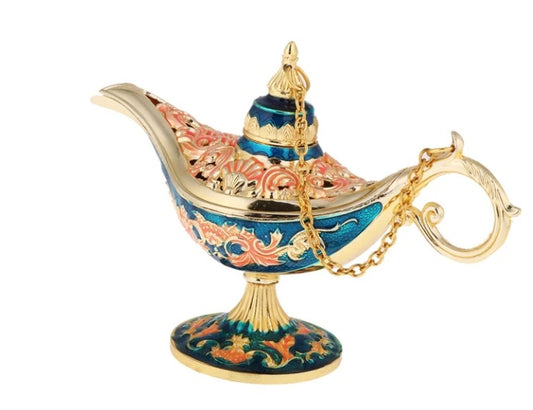 Arabian Genie Oil Lamp Table Decor