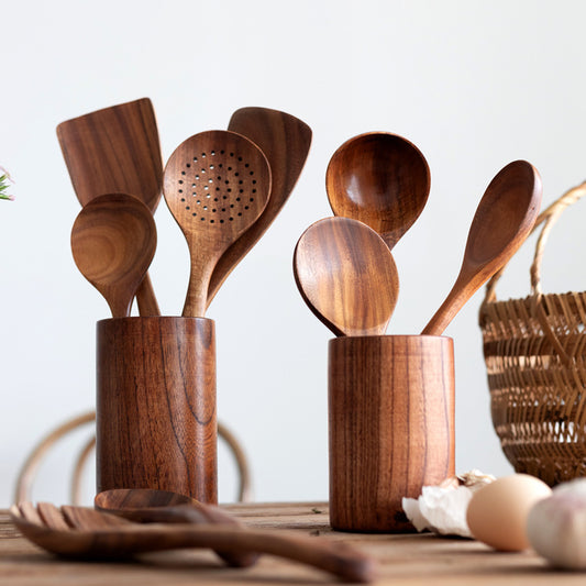 Wooden Non-stick Cookware Utensils