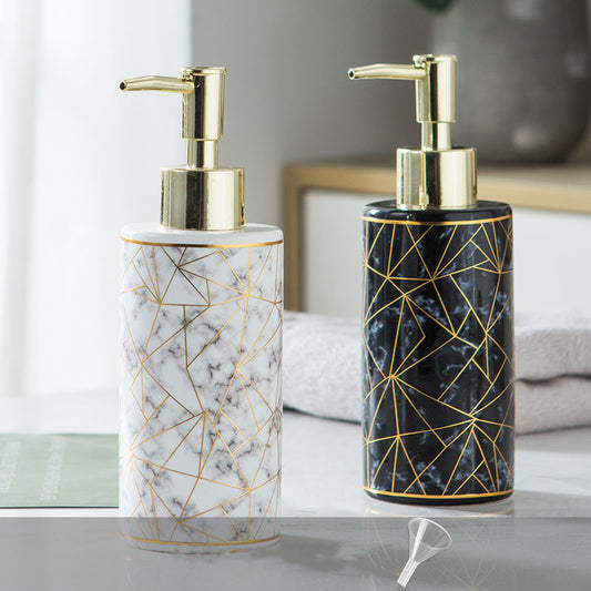 Marble Style Ceramic Soap Dispenser