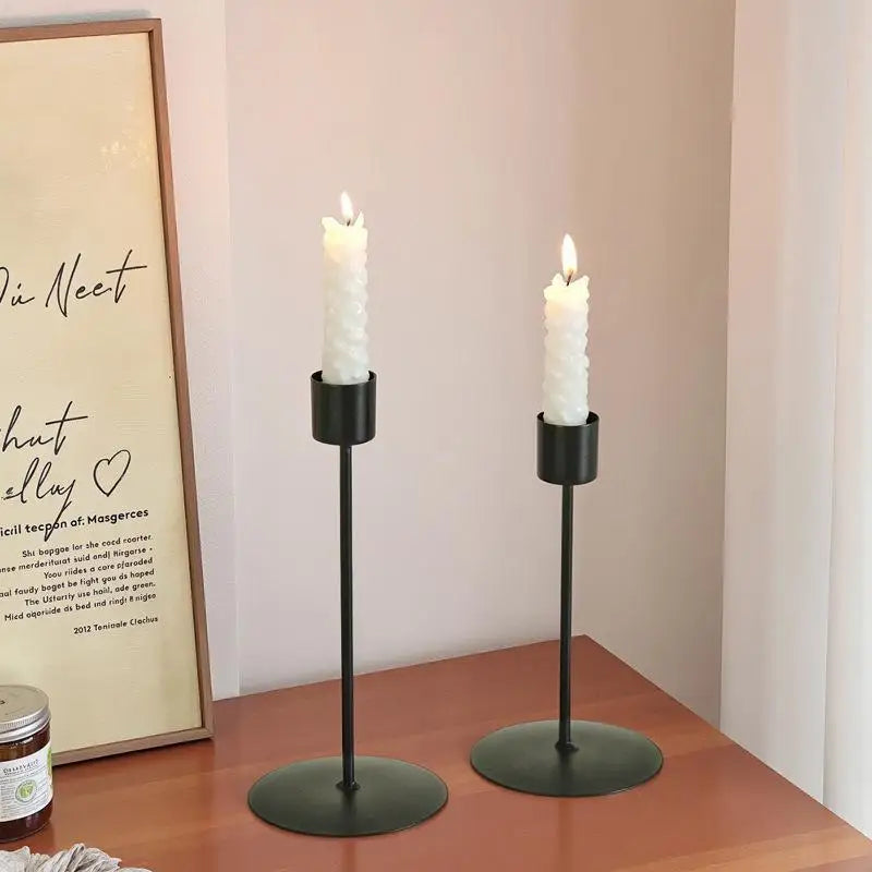 European Style Golden Candle Holders