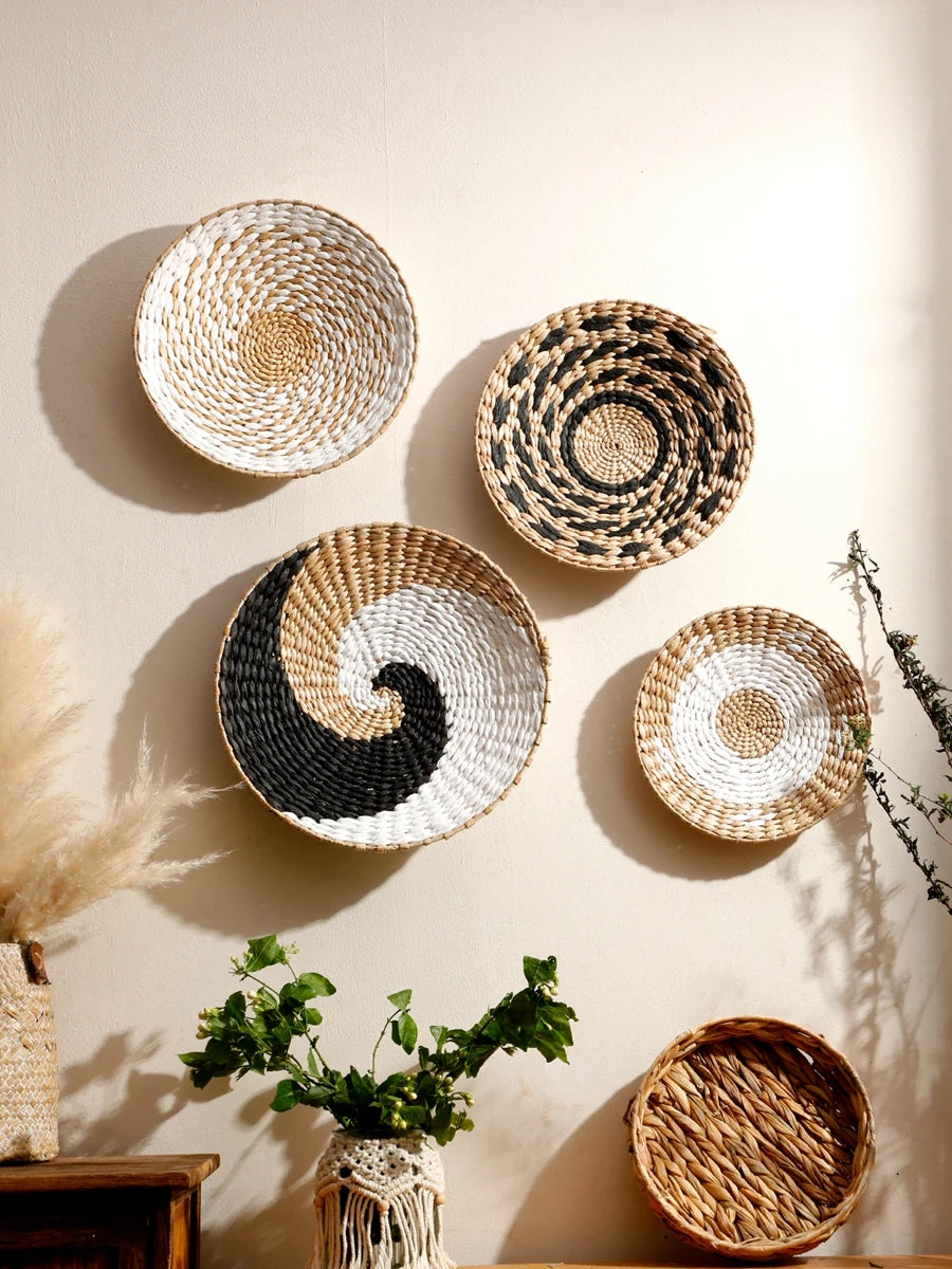 Boho Hanging Wall Baskets