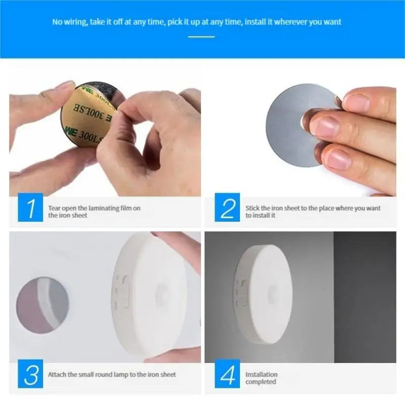 Rechargeable Wireless Body Sensor LED Light