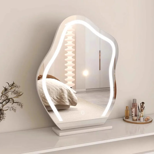 Decorative Asymmetrical Mirror with LED light