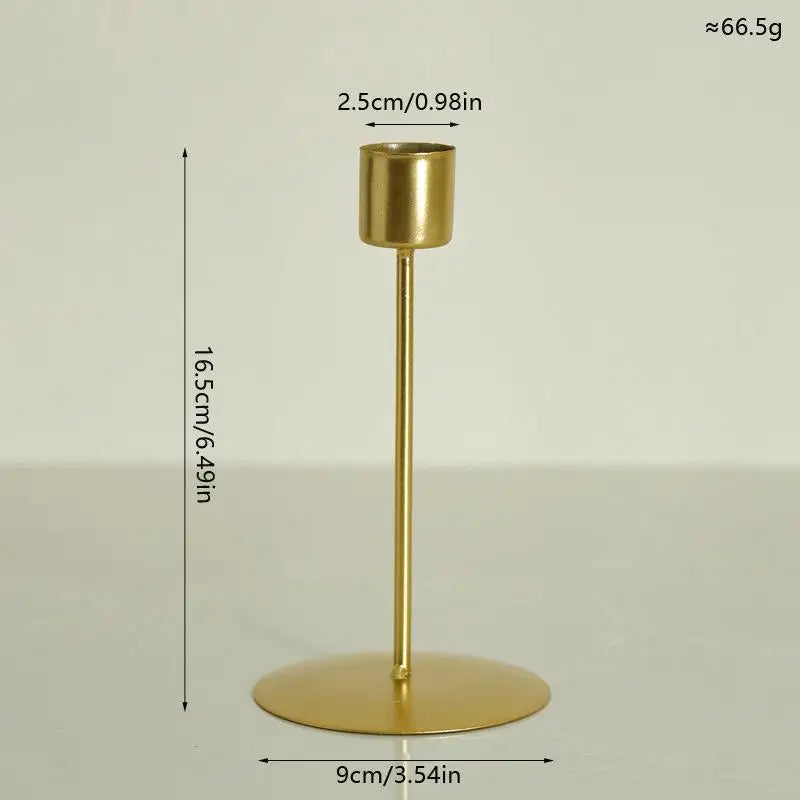 European Style Golden Candle Holders