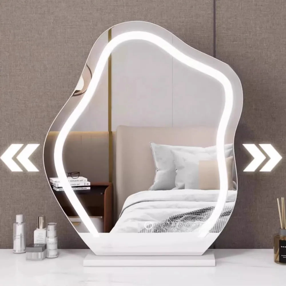 Decorative Asymmetrical Mirror with LED light