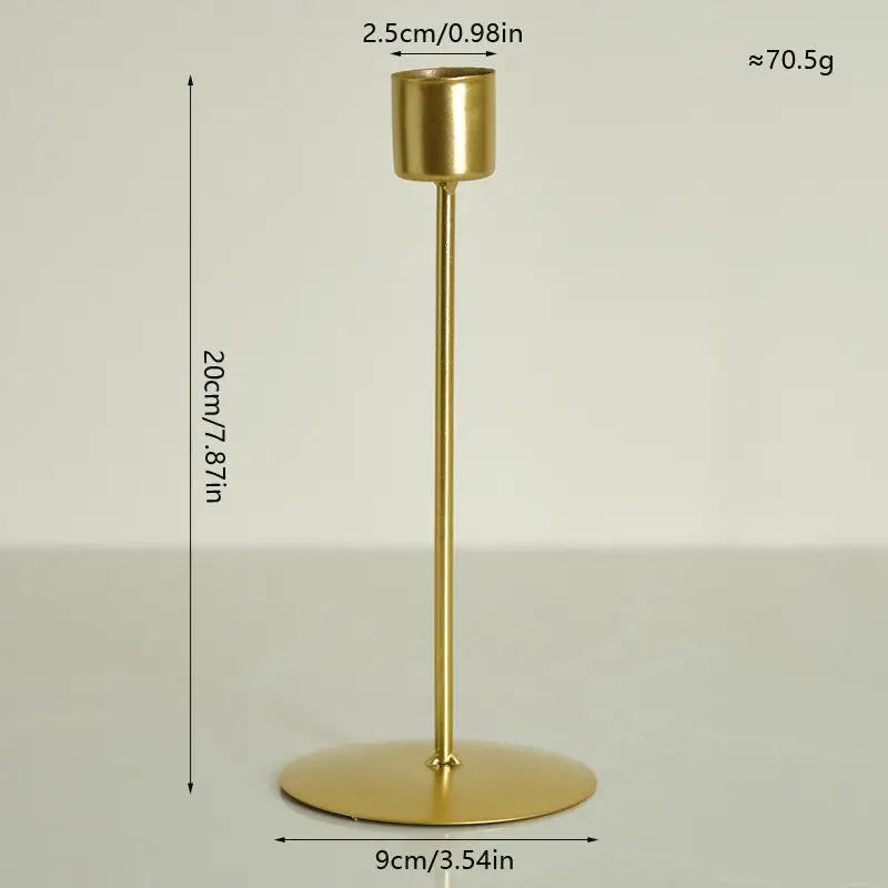 European Style Golden Candle Holders