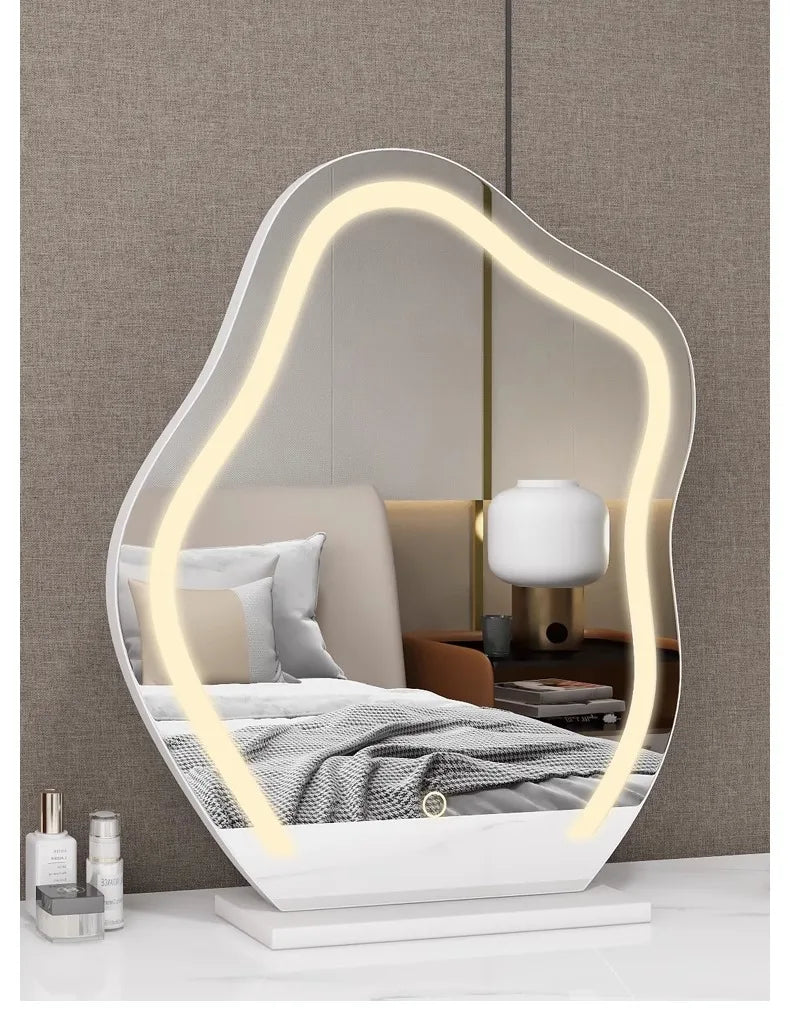 Decorative Asymmetrical Mirror with LED light