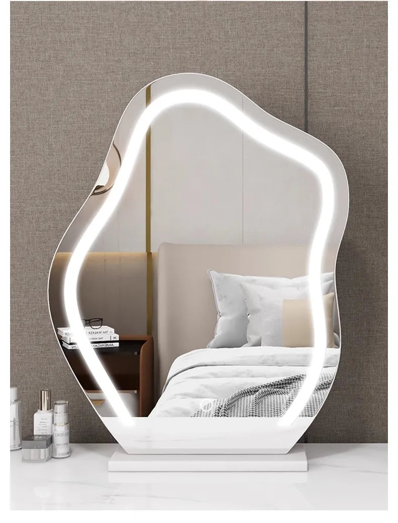 Decorative Asymmetrical Mirror with LED light