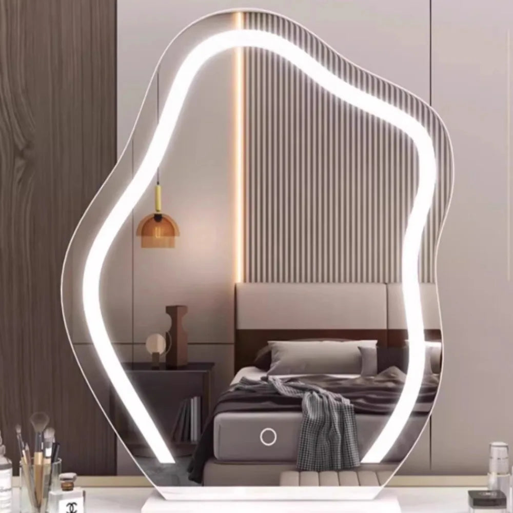 Decorative Asymmetrical Mirror with LED light