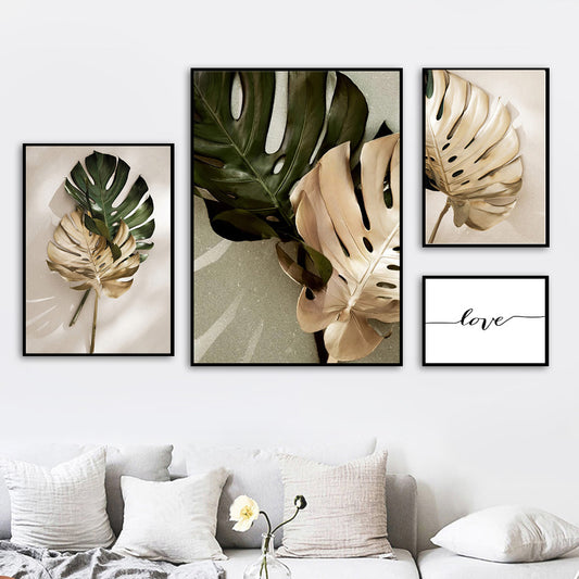 Nordic Tropical Green Plants Posters